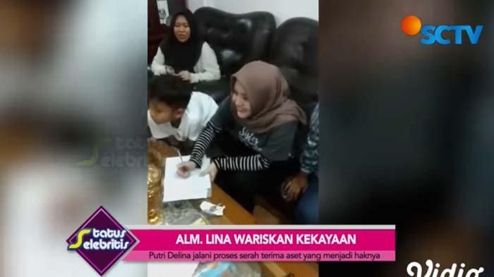 Putri Delina tanda tangan warisan