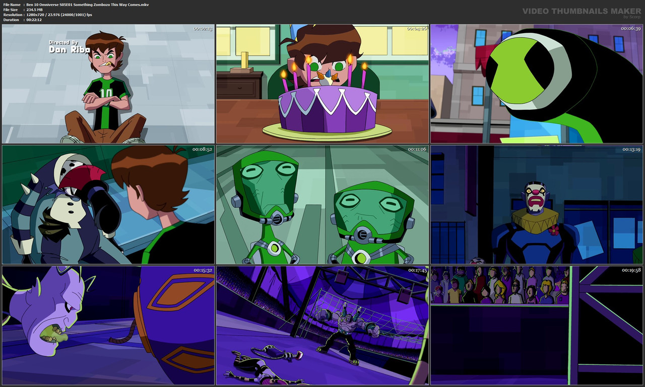 Ben 10 Omniverse S05E01 Something Zombozo This Way Comes.mkv