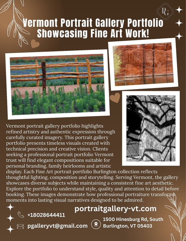 Vermont Portrait Gallery Portfolio Showcasing Fine Art Work