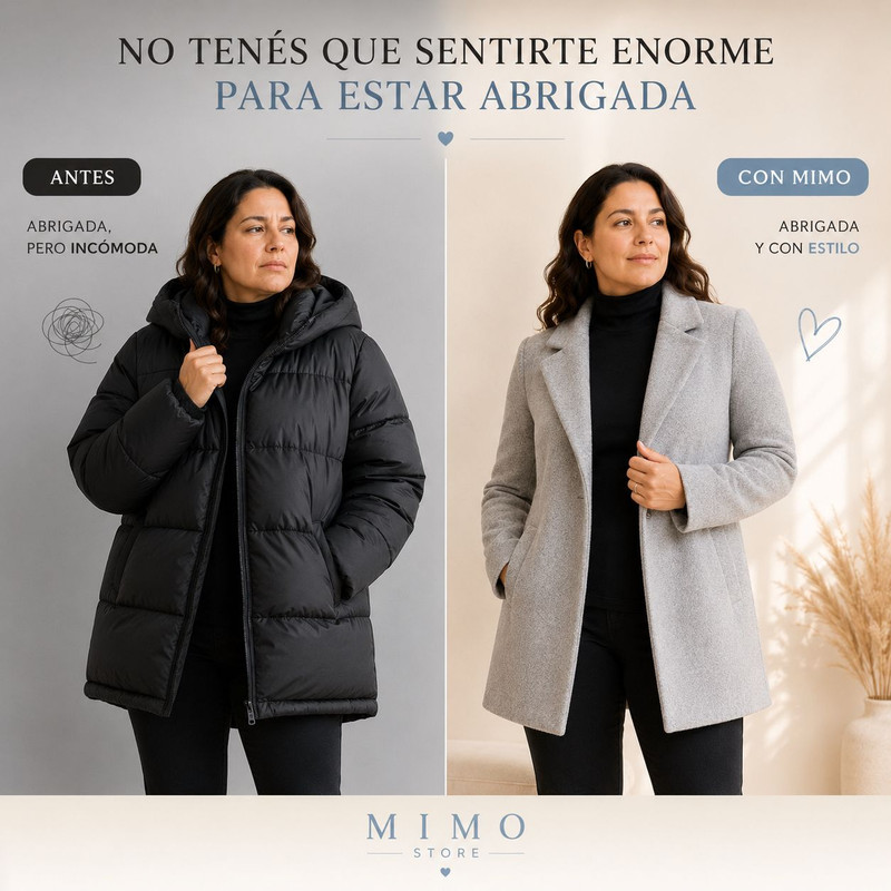 Saco paño MIMO look diario