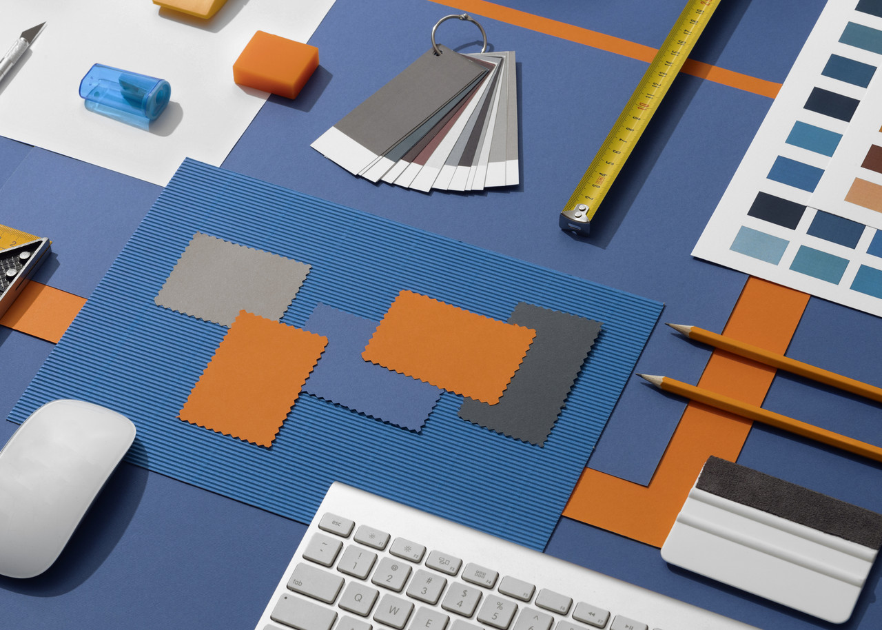 high angle measuring tools still life