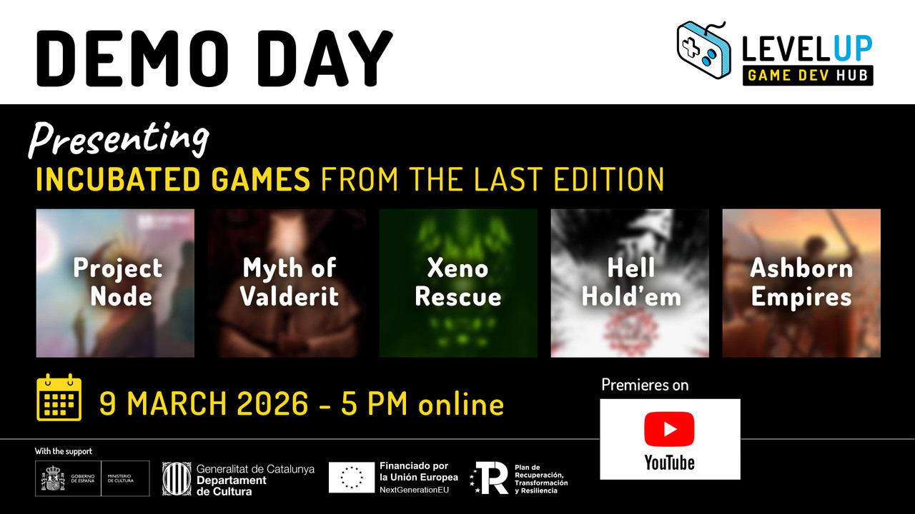 Demoday 5ª Edición del Programa de preincubación Level Up 2025 + Inscripciones Abiertas de la 6ª Edición 2026 (9 de Marzo, 17h)