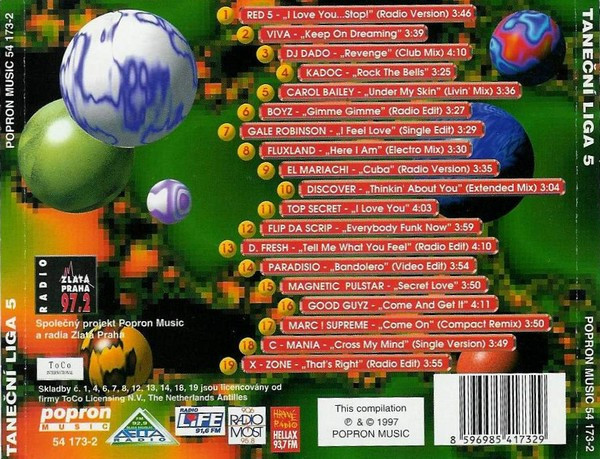 18/02/2023 - Taneční Liga 5 (CD, Compilation)(Popron Music – 54 173-2)  1997 R-1053242-1273061680