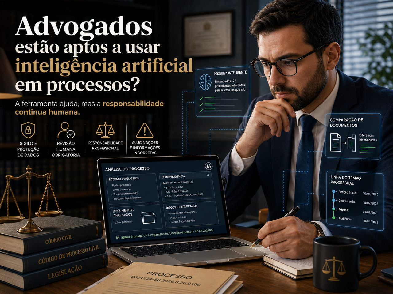 Advogados estão aptos a usar inteligência artificial em processos? A ferramenta ajuda, mas a responsabilidade continua humana