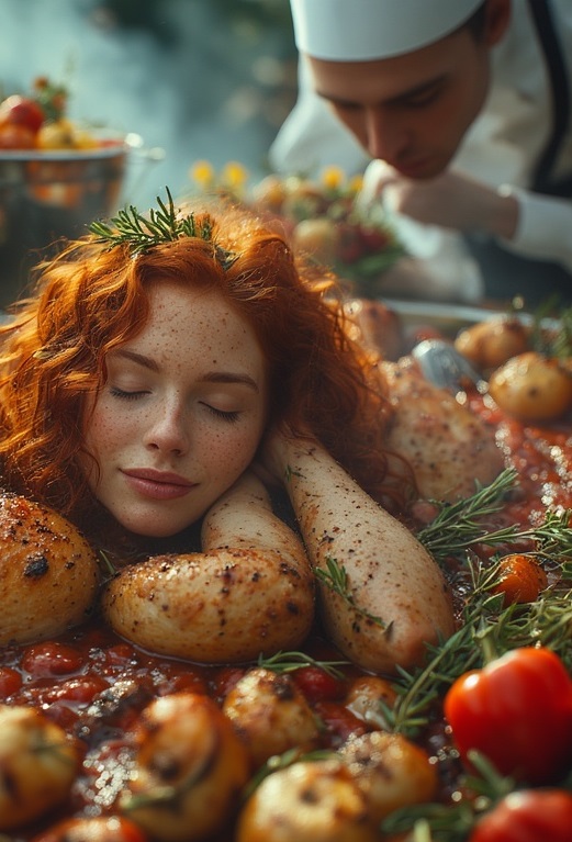 Garden wedding wom served Redhair spez 0 13