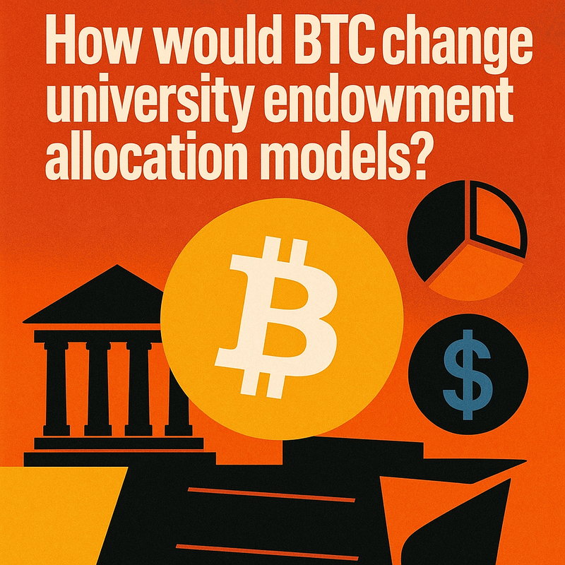 How would BTC change university endowment allocation models?