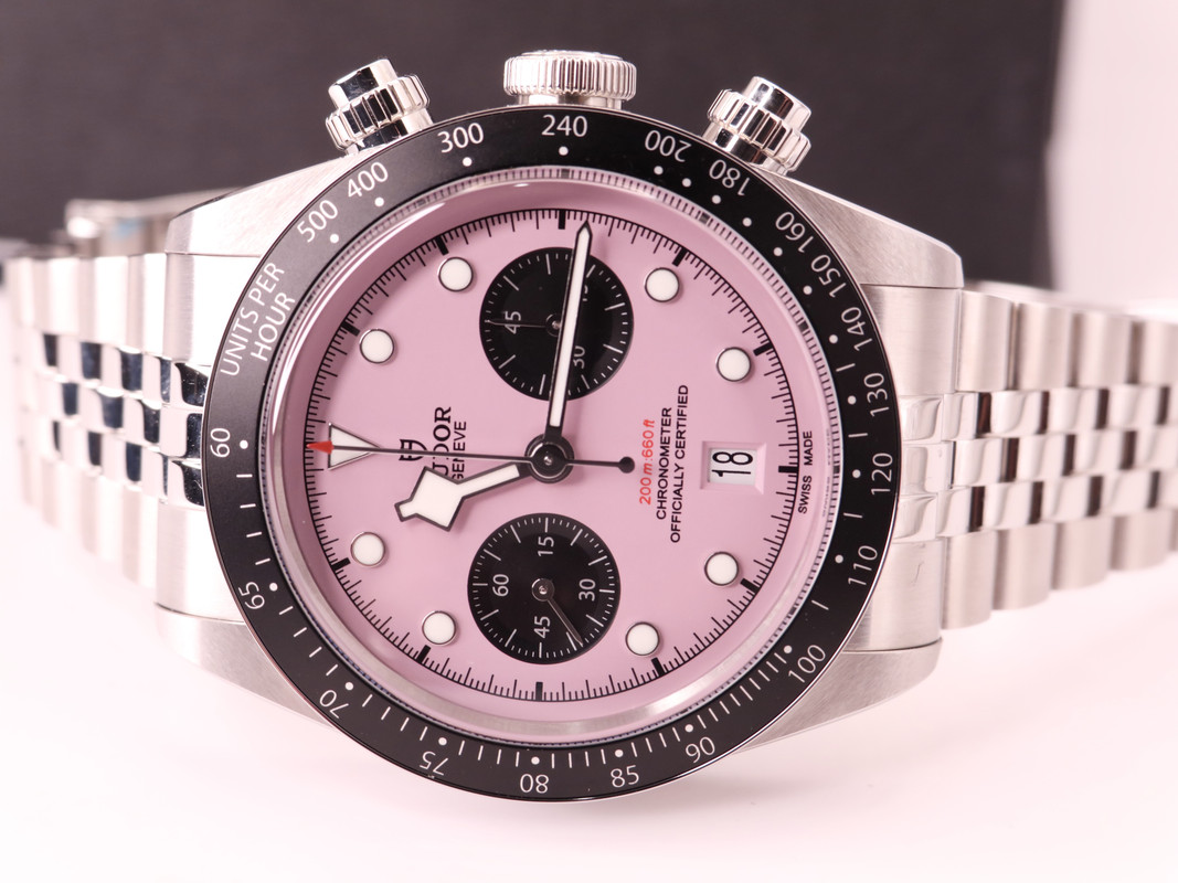 BRAND NEW PINK Tudor Black Bay Chrono 41mm Special Edition 79360N