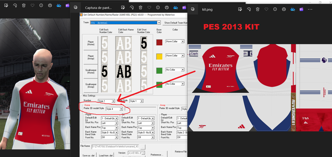 We10 con KITS de PES2013