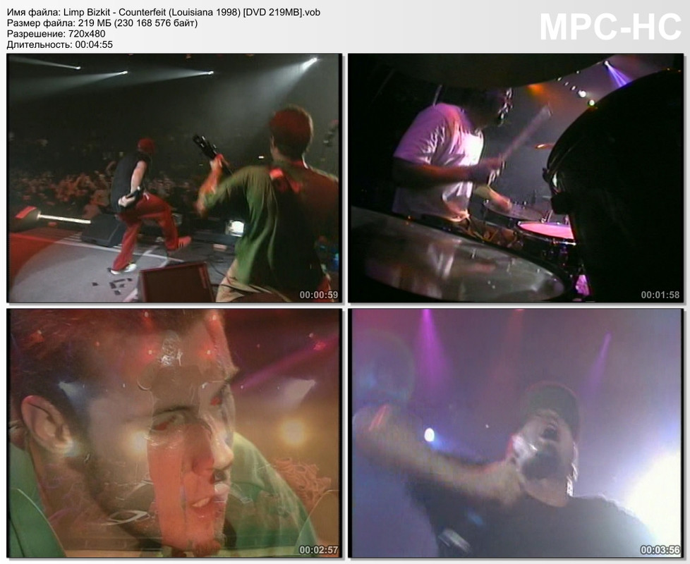 Limp Bizkit - Counterfeit (Louisiana 1998) [DVD 219MB]