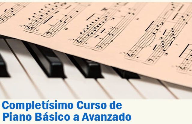 Mega curso de piano teclado organeta vídeo técnica acordes partituras