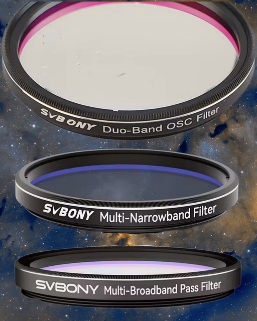 nuevos filtros multibanda SvBony SV220 SV240 y SV260 comparados