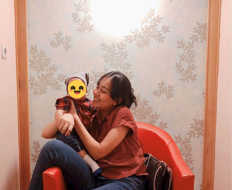 Kleine bersama sang putra, Dave