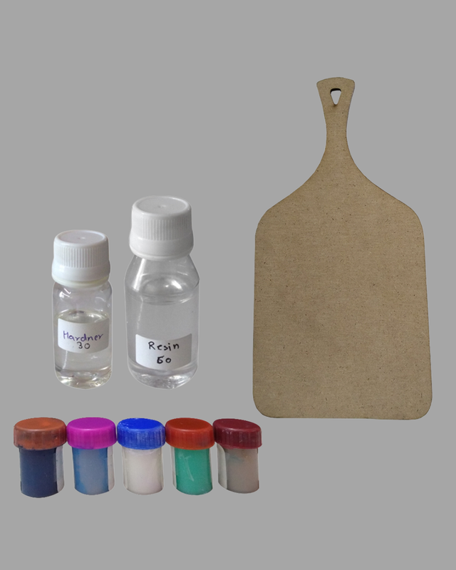Resin Art on Chopping Board DIY Kit
