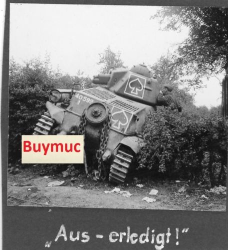 Foto belgien france beute panzer tank zerstört k