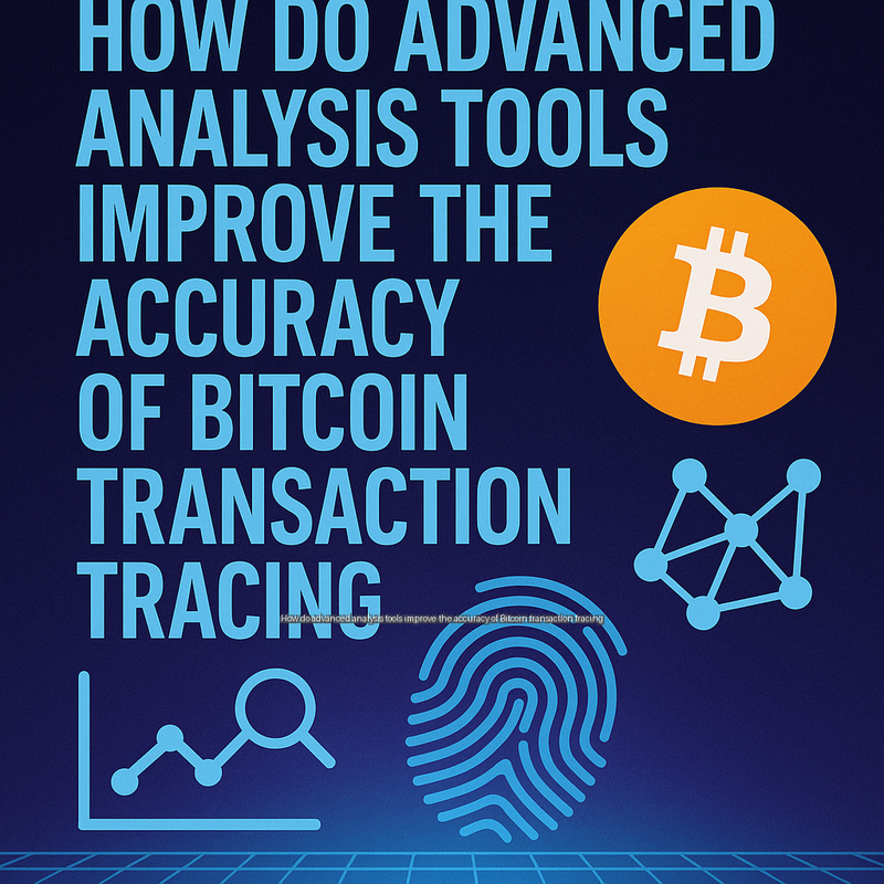 How do advanced analysis tools improve the accuracy of Bitcoin transaction tracing