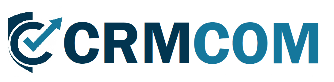 CRMCOM text logo with orange Cs