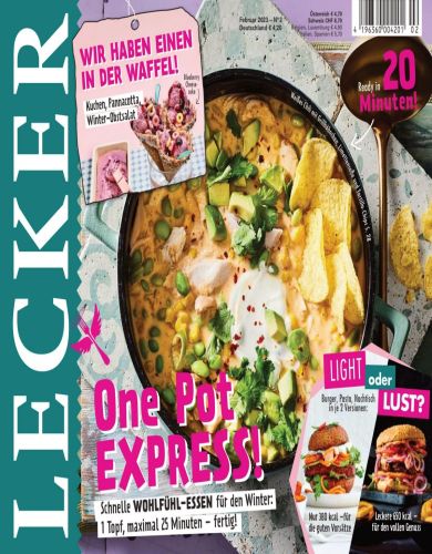 Cover: Lecker Magazin No 02 Februar 2023