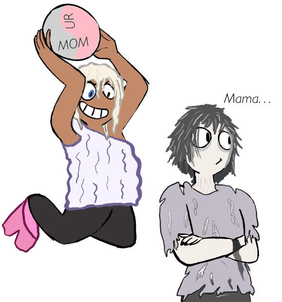 Malum (left) and Mors (right)