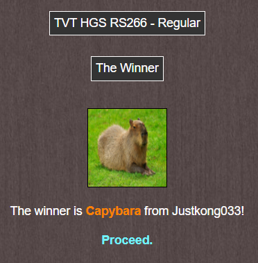 28 TVT HGS RS266 Winner
