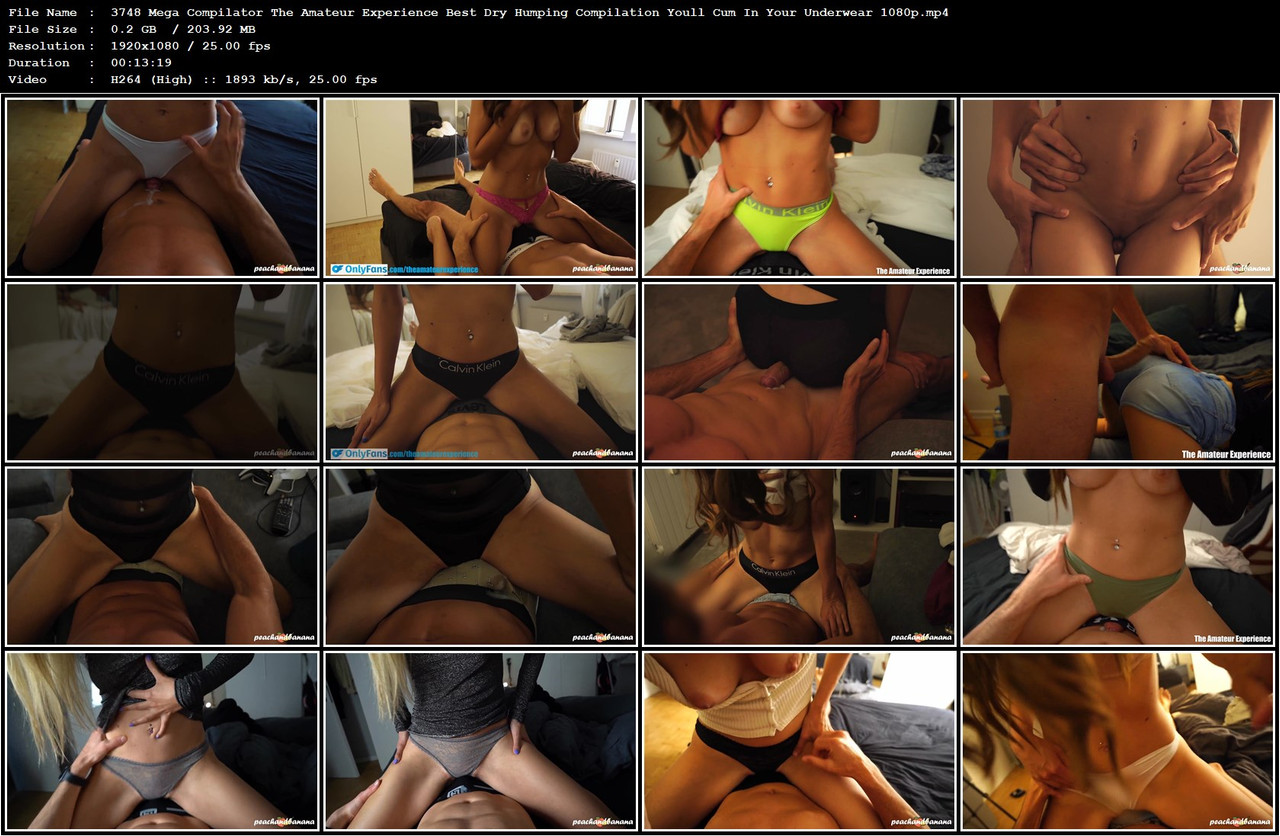 3748 Mega Compilator The Amateur Experience Best Dry Humping Compilation Youll Cum In Your Underwear