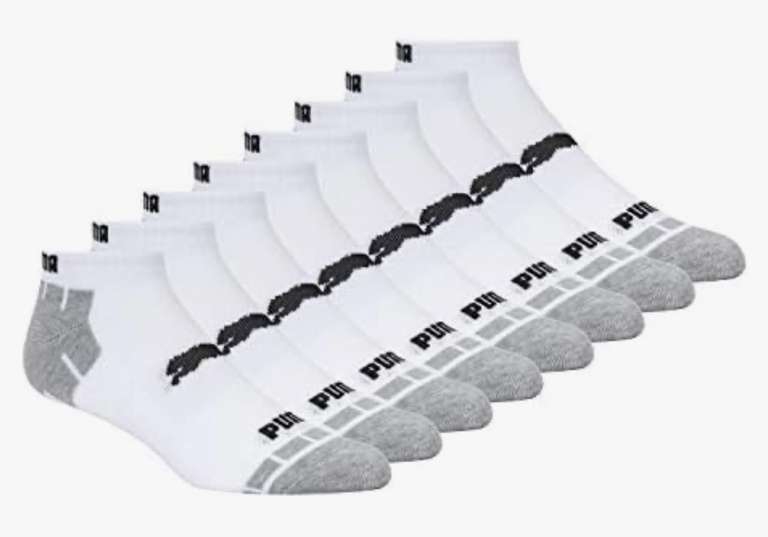 Amazon: PUMA Calcetines de corte bajo para hombre, 8 unidades, precio con PRIME 
