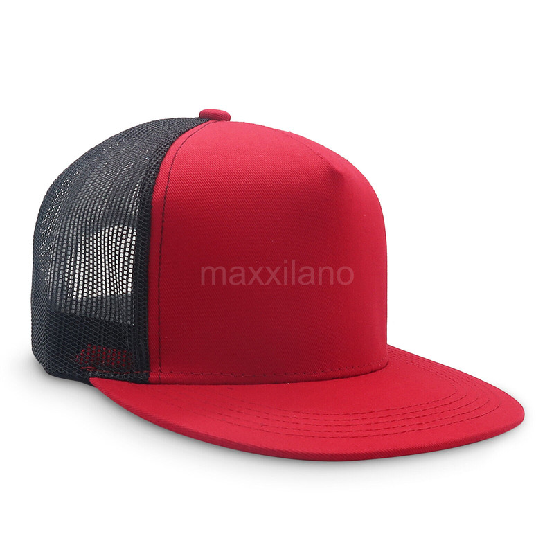 baseball cap snapback mesh hat flat brim