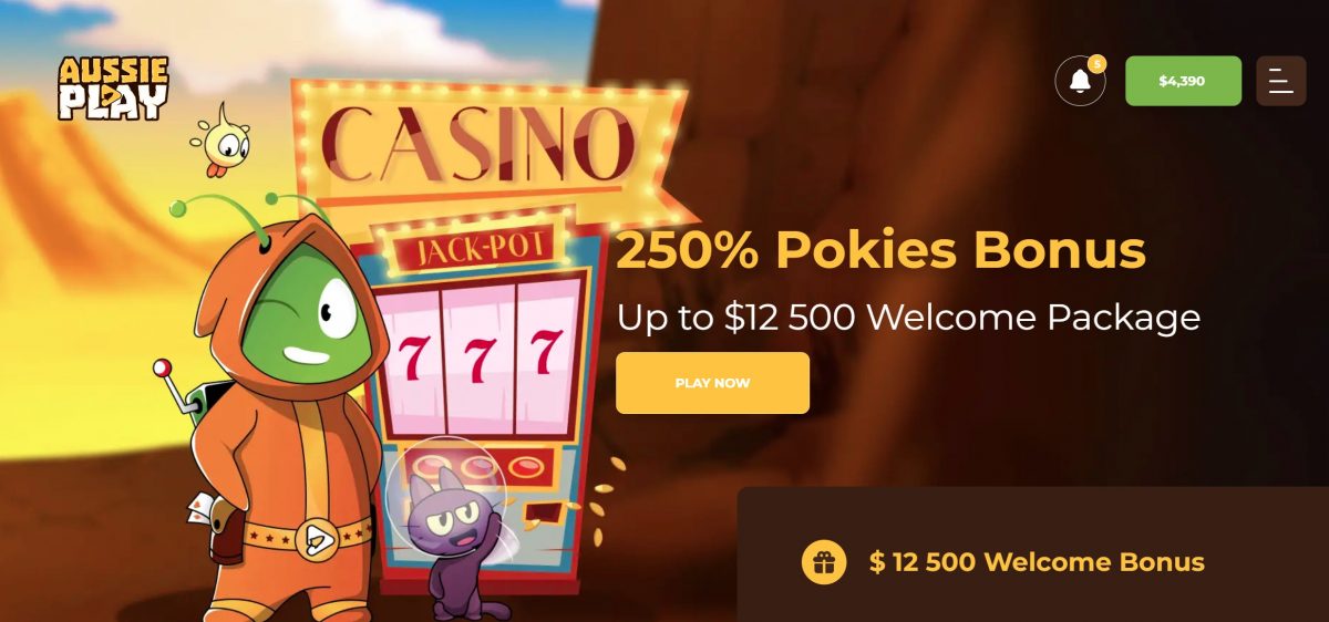 Playing casino games online at https://aussieplaycasino.bet/