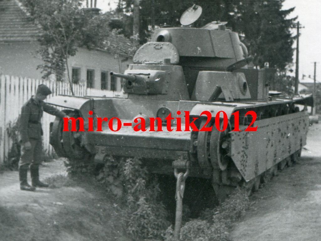 Foto, Wehrmacht, zerstörter russischer schwerer 