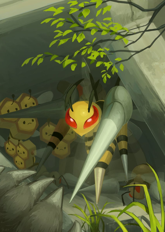 beedrill-combee-ursaluna-and-mega-beedri