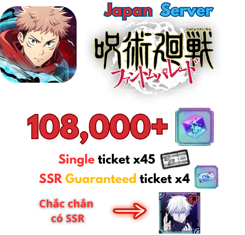 [Japan/JP] Jujutsu Kaisen Phantom Parade Gacha account 