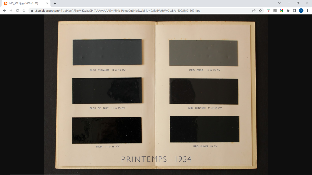 teintes usine printemps 1954