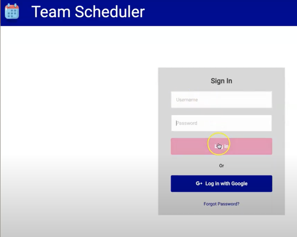 Team Scheduler Application