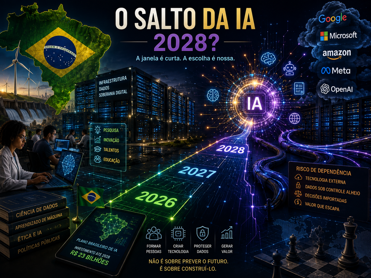 IA pode dar novo salto em dois anos e o Brasil ainda corre o risco de virar apenas cliente