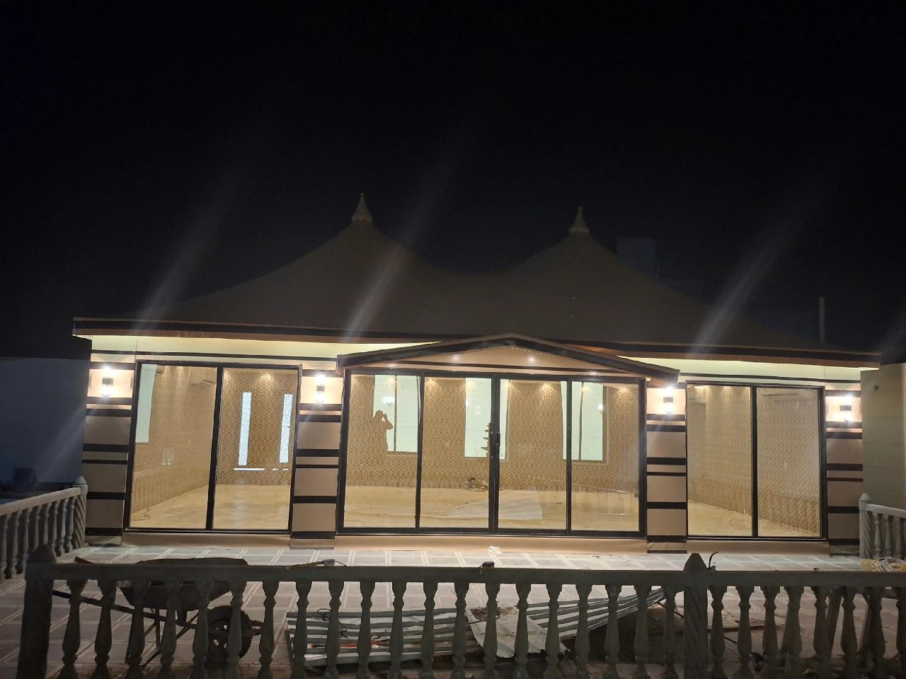 مجلس تراثي مع إنارة تقليدية