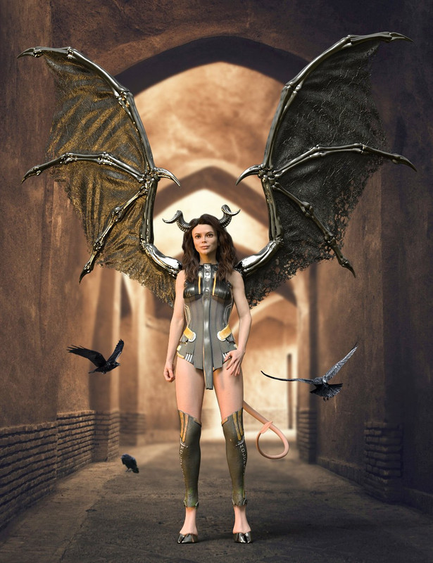 Succubus Wings for Genesis 8 Females Succubus Wings for Genesis 8 Females