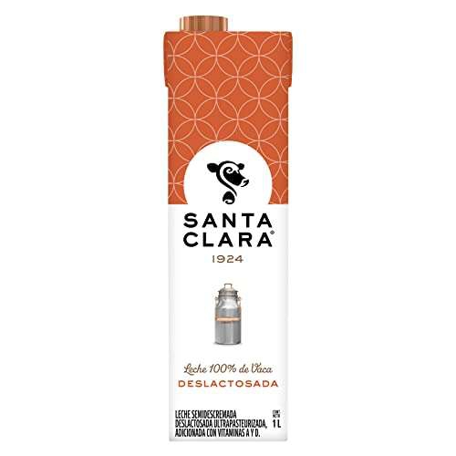 Amazon: Santa Clara - Leche Deslactosada (planea y ahorra), 12 Pack de 1 L cada uno 
