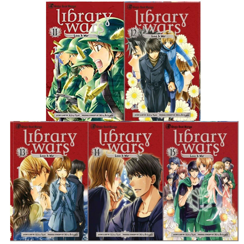 Library Wars Love War English Manga Series By Kiiro Yumi Set Of Books 11 15