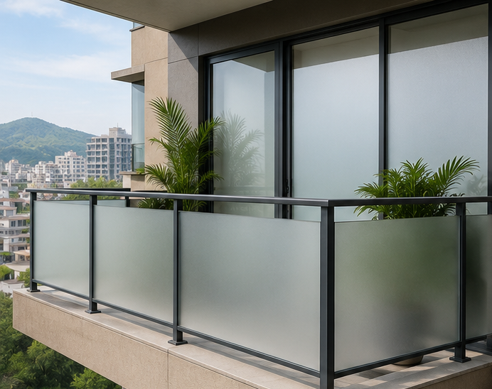 Balcony Glass Privacy Window Film