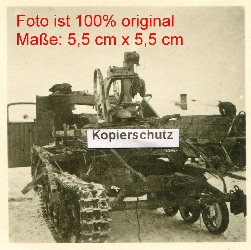 zerstörtes Sdkfz mit Flak Aufbau