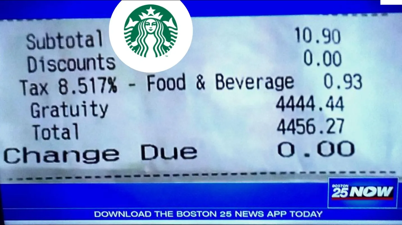 Estados Unidos: Starbucks cobró 94 mil pesos en propina a un cliente y se hace viral
