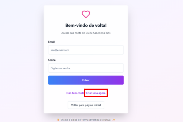 2. Crie sua Conta