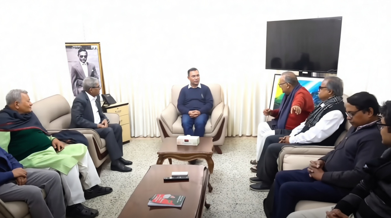 গণতান্ত্রিক যুক্তফ্রন্ট ও তারেক রহমানের বৈঠক