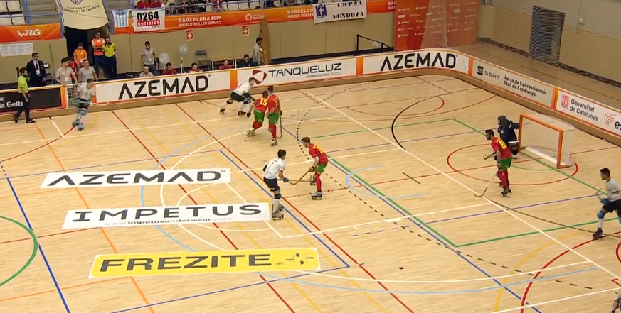 HÓQUEI EM PATINS: PORTUGAL EMPATA A UMA BOLA FRENTE À ARGENTINA