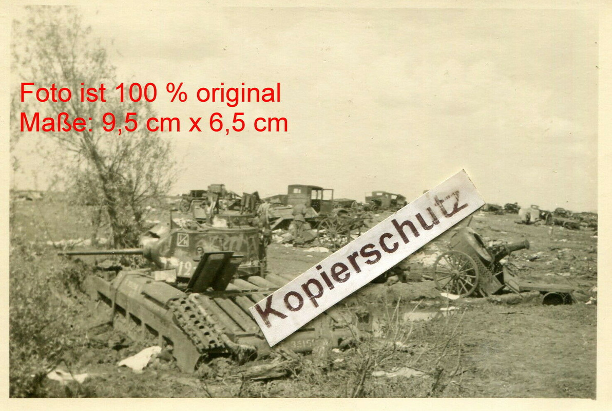 russischer Panzer Tank Beute Matilda (Mark II) mit Kennung auf Turm Russland