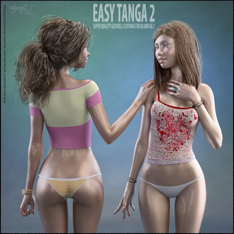 Easy Tanga 2 for Genesis 8 and Genesis 8.1
