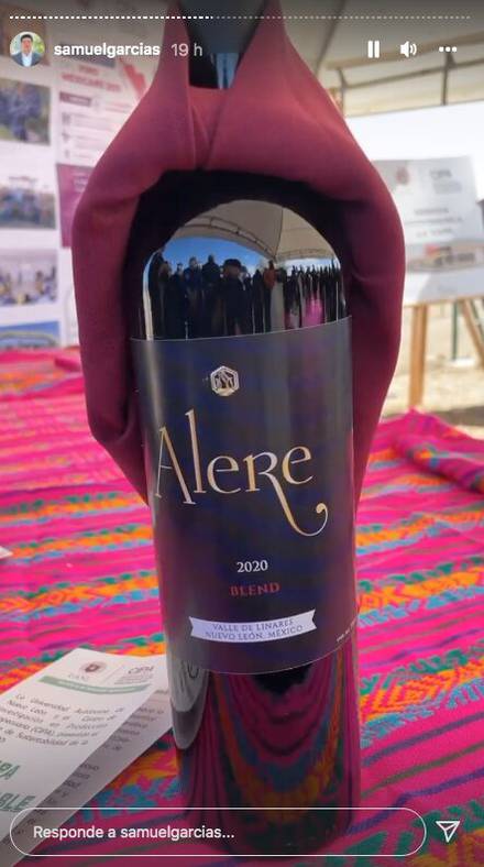 Samuel García invertirá 20 millones de pesos para crear ruta de vino