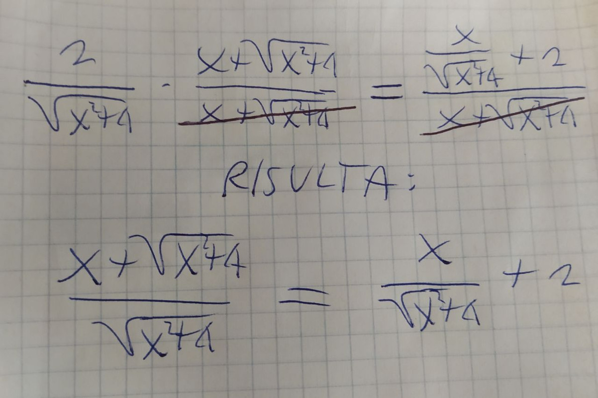 semplificazione esercizio integrale