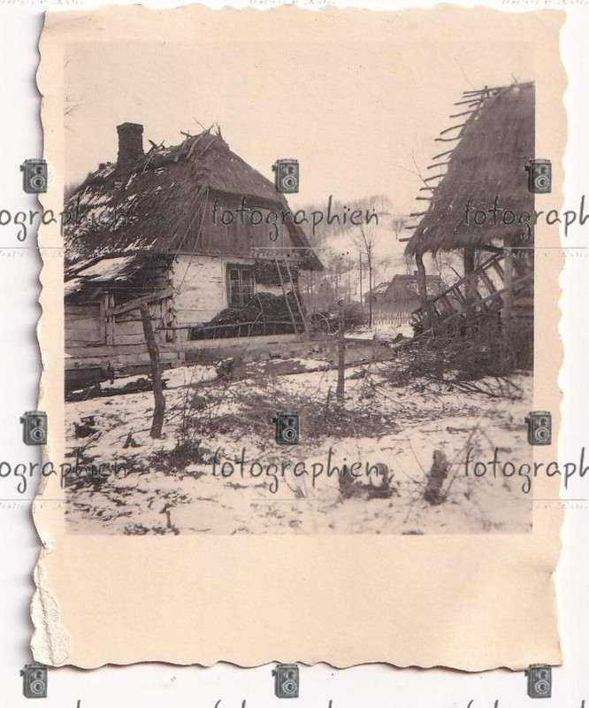 org. Foto Polen Grenze zu Russland poln. Hütten Wohnhäuser 1941