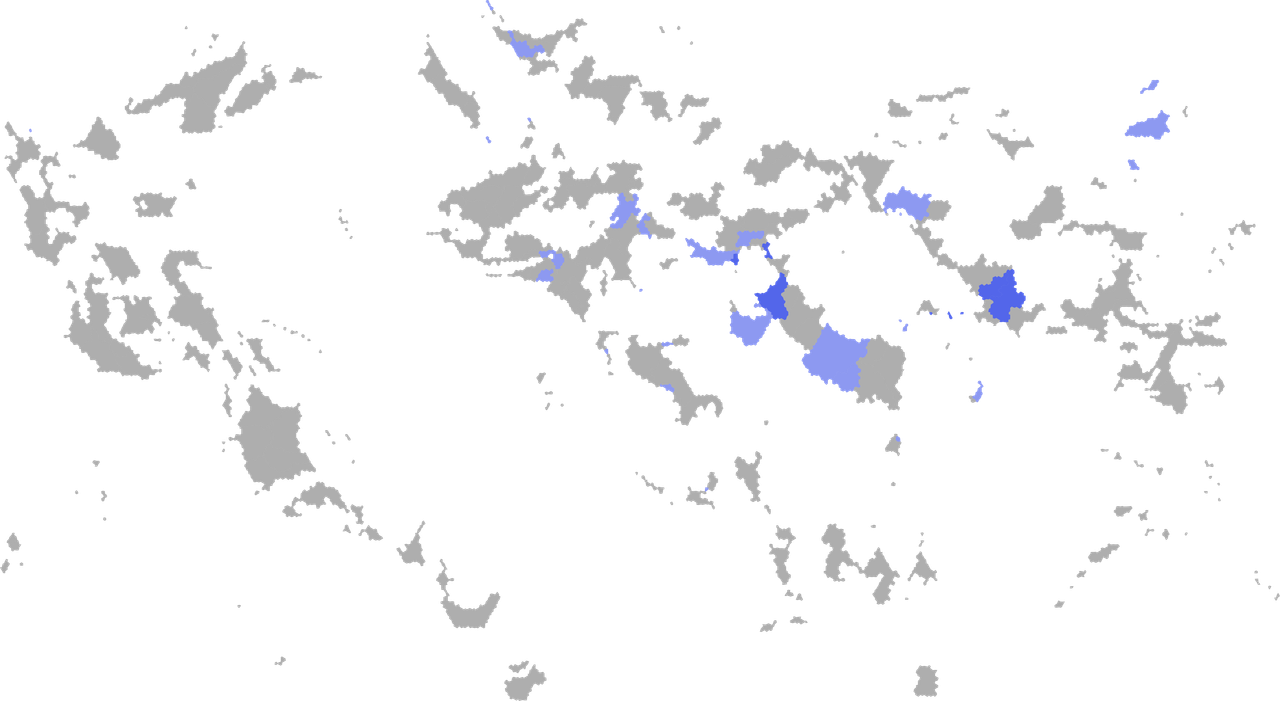 Carte des pays où le grec est reconnu