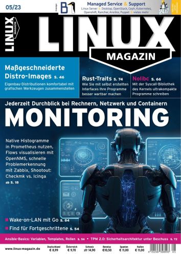 Cover: Linux Magazin Mai No 05 2023